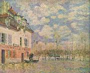 Kahn in der uberschwemmung Alfred Sisley